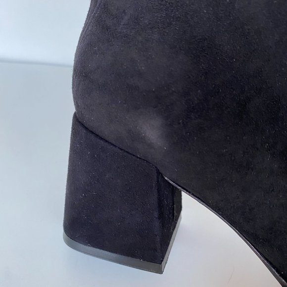 NIB SCHUTZ KETLYN RABBIT FUR SUEDE BLACK BOOTIE SZ 5.5B 6.5B 7.5B 8B 9.5B - Picture 7 of 10